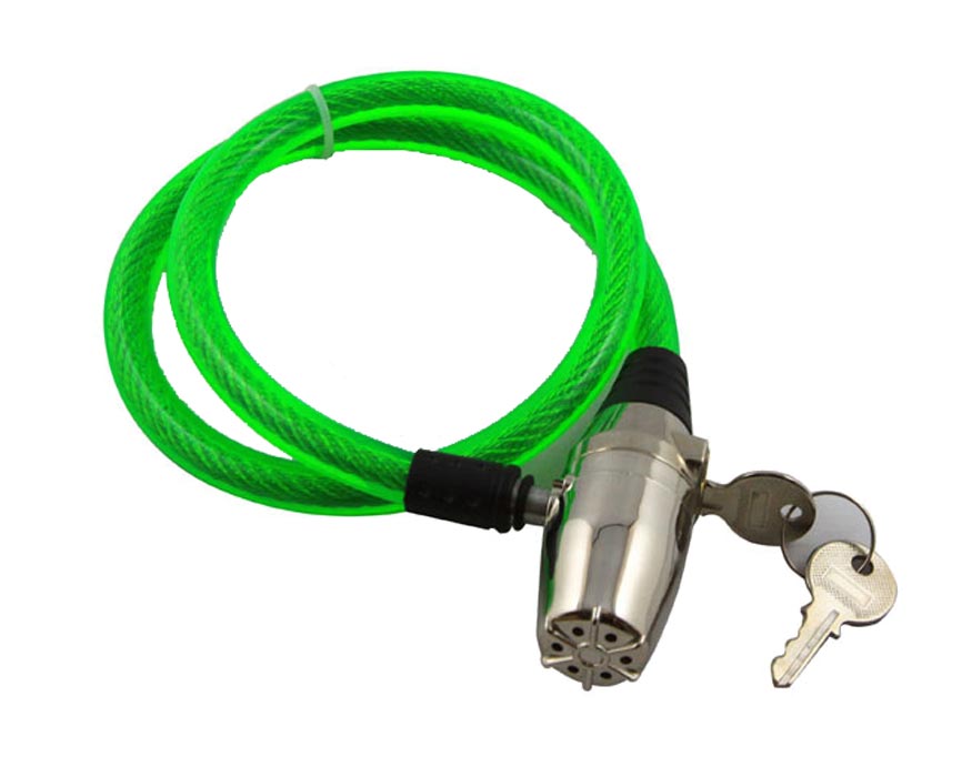 bike lock alarm cable